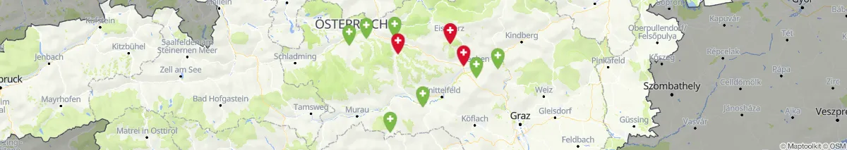 Kartenansicht für Apotheken-Notdienste in der Nähe von Wald am Schoberpaß (Gemeinde, Steiermark) (42)